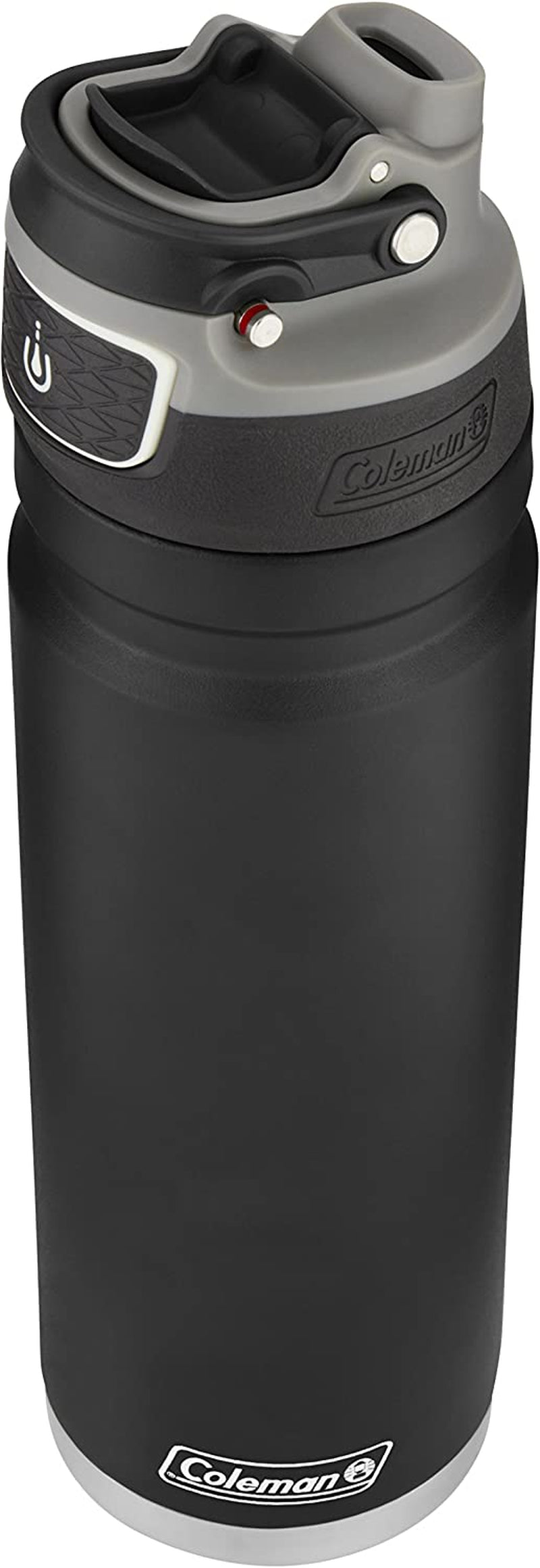 Freeflow Autoseal Stainless Steal Water Bottle, 24Oz, Black